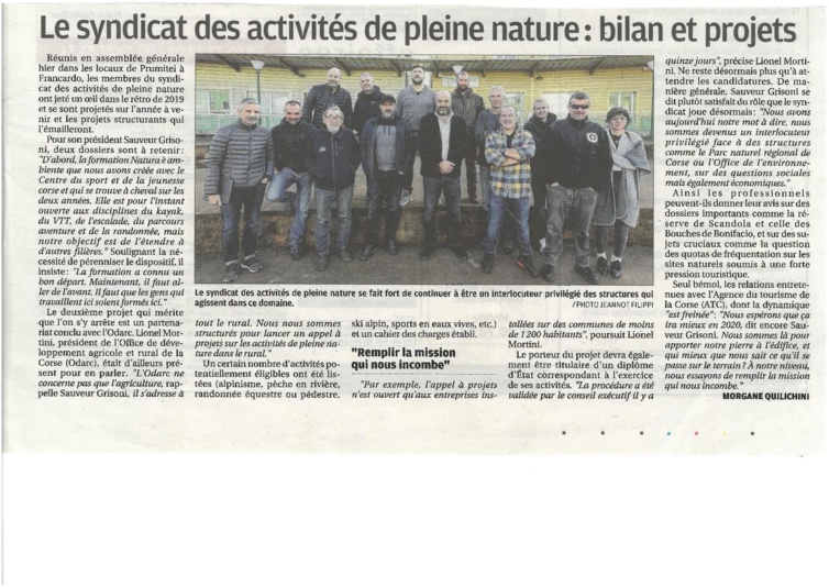 Bilan et projets d'avenir Bilan et projets d'avenir