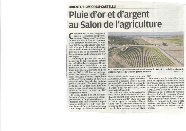 Salon de l'Agricuture, un palmares d'or et d'argent Salon de l'Agricuture, un palmares d'or et d'argent