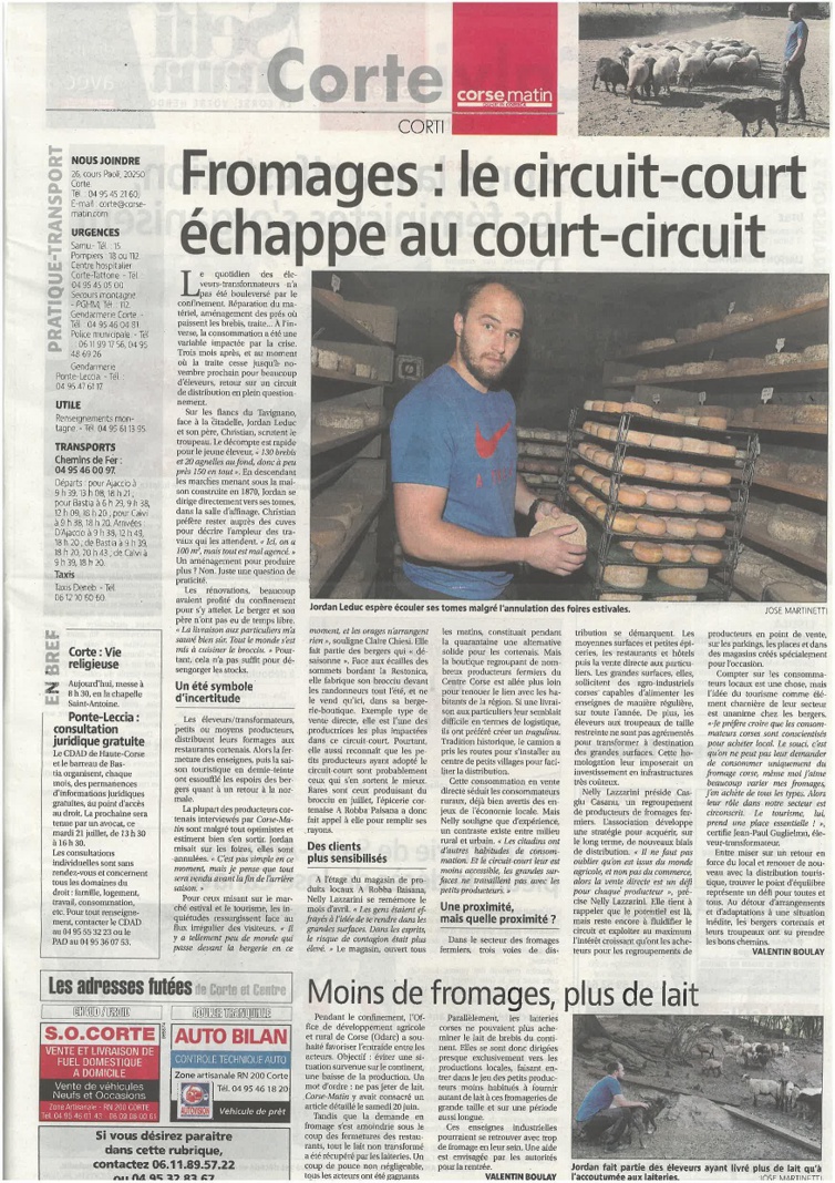 Periudu difficiule pè l'allevatori trasfurmatori Periudu difficiule pè l'allevatori trasfurmatori