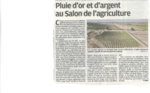 Salon de l'Agricuture, un palmares d'or et d'argent